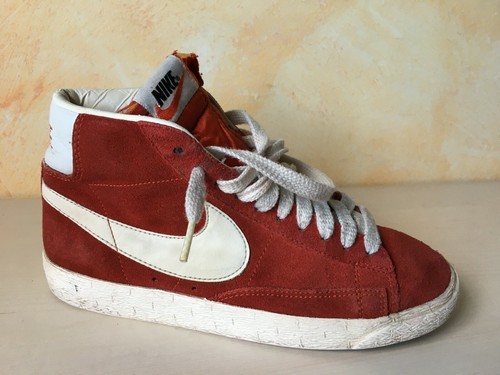 SCARPE SHOES NIKE BLAZER MID ALTE ROSSE NUM 37,5 | eBay
