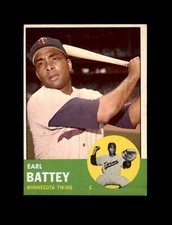 1963 Topps Baseball #410 Earl Battey (Twins) EXMT