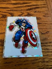 Vintage Captain America Vending Machine Prism Sticker from the 80's