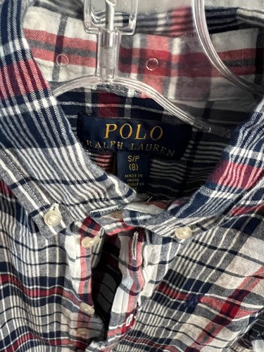 Boys Polo Ralph Lauren Short sleeve size 8 red white blue - Picture 4 of 8
