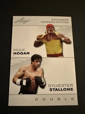 2023 Leaf Legends Edition Sylvester Stallone Hulk Hogan #ELE-02 Rocky Balboa WWF