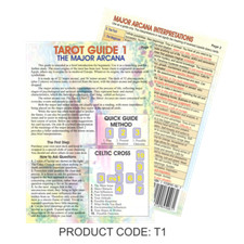 Tarot Guide 1 Mayor Arcana Chart Basic Meanings Reference A5 Laminated 2 Sides