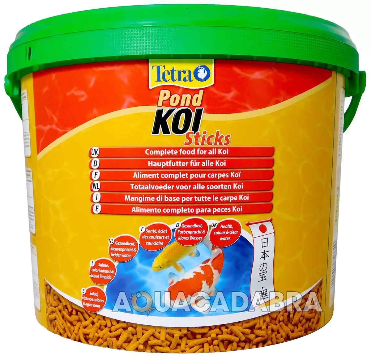 TETRA POND KOI FISH FOOD STICKS 1500g 10L BUCKET FLOATING TETRAPOND HEALTHY