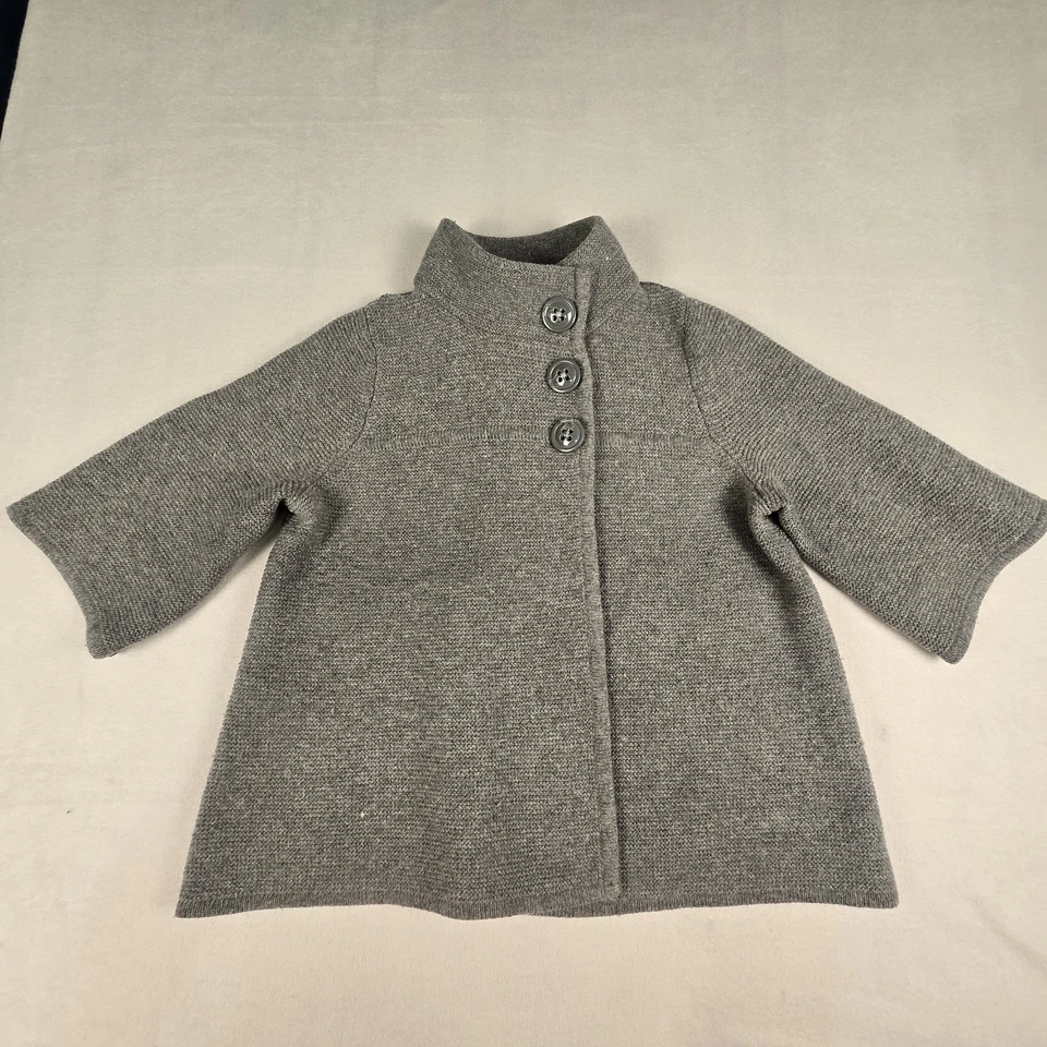 Cárdigan Carole Talla Pequeña 3XL Lana de Cordero Suéter Manga 3/4 Botón Delantero  Foto 2 de 4