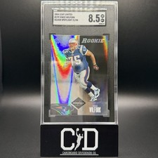 Vince Wilfork 2004 Leaf Limited RC Rookie Silver Spotlight /50 SSP SGC 8.5 Pats