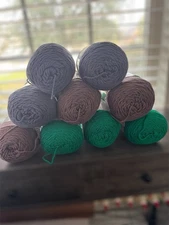 Lot of Yarn. 9 Skeins of Bernat Super Value.