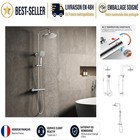 KOMIRO Colonne de Douche Thermostatique Réglable - Chromé