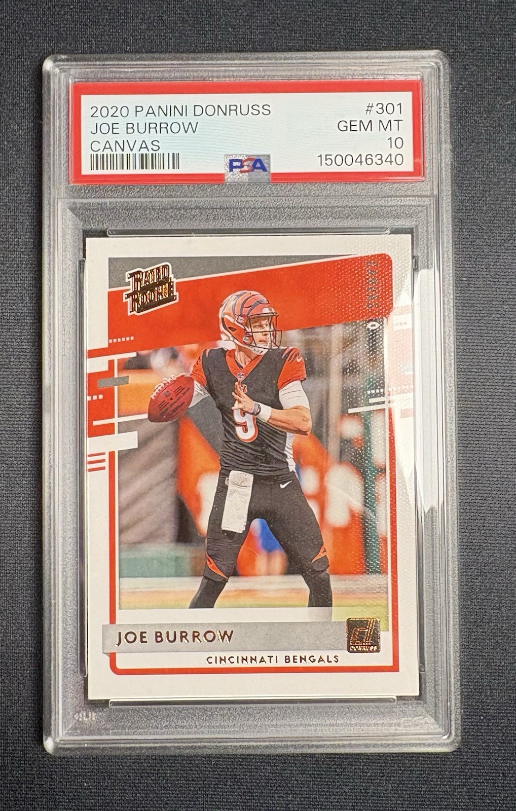 Joe Burrow Panini Donruss #301 Canvas