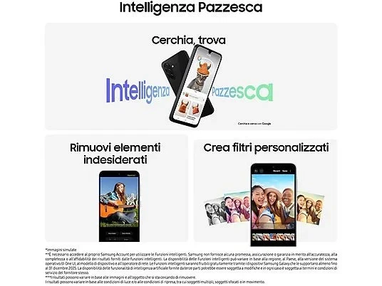 Samsung Smartphone GALAXY A26 5G AMOLED 6,7" 5G NERO 8GB RAM 256GB ROM 50MPX - Immagine 4 di 4