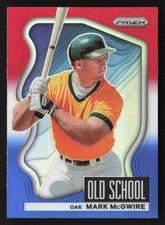 2022 Panini Prizm #OS-7 Mark McGwire Old School Red/White/Blue Prizm Athletics