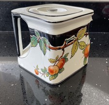 Vintage The Cube Teapot “Peaches” Pat 110951 Wedgewood Co Ltd Us Patent 1380068