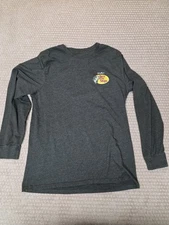 BASS PRO SHOPS Logo Shirt Men's Size L Tee Long Sleeve Johnny Morris Gray