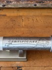 Silver Plated/pewter Marriage Certificate Holder 9 In Scroll Case Engravable — photo 2