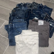 Women’s Denim Resellers Lot Of 10 Mixed Styles Brands
