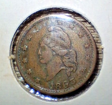 RARE - 1863 United States CIVIL WAR Token LIBERTY ARMY & NAVY Coin on The Hot Collector
