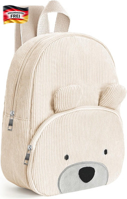 Kindergartenrucksack für Kinder 2-6 Jahre mit verstellbaren Gurten und Mini Bär 