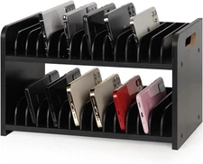 Cell Phone Storage Classroom Cell Phone Holder Adjustable Wooden Multiple Rack C