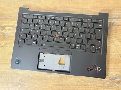 New!Palmrest TOP Cover Keyboard Lenovo Thinkpad X1 Carbon 2021 G9 WW Italian