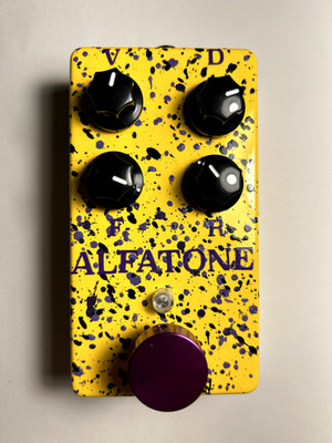 AlfaTone Action Sequel #1 2025 - Yellow Purple Splatter MXR Distortion II style