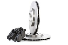 RIDEX Bremsenset Vorne Bremsscheiben Beläge für VW PASSAT Variant (3B6) für OPEL