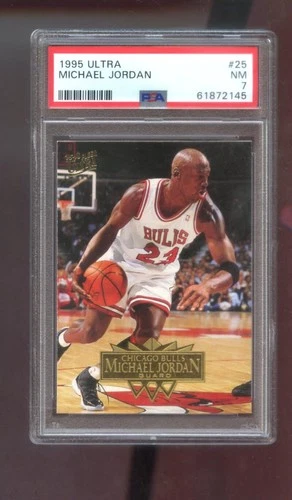 1995-96 Fleer Ultra #25 Michael Jordan PSA 7 Graded Basketball Card NBA 95-96