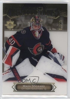 2022-23 Ultimate Collection Introductions Gold 7/49 Mads Sogaard Rookie RC 0c3