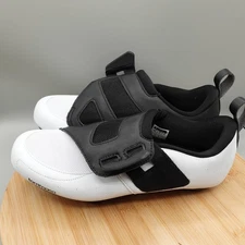 Tommaso Veloce II Men's 8 Womens 10 Compatible Bike Shoe White/Black MinFlaw