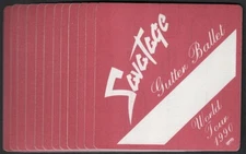 Savatage Backstage Pass - Wholesale - Set of 12 - 1990 Cloth Passes