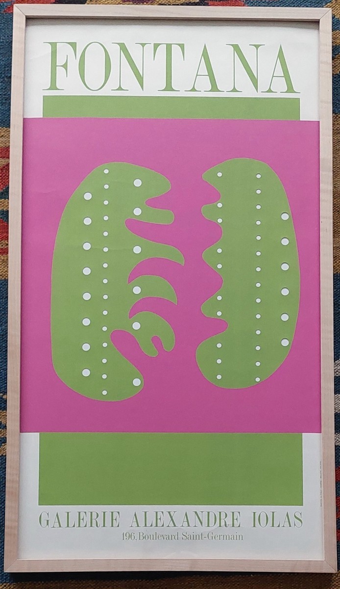 Lucio FONTANA Original screenprint poster 