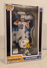 JUSTIN HERBERT - Los Angeles Chargers Funko POP Vinyl NFL Figure w/ Panini Prizm