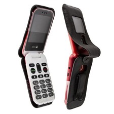 caseroxx Leather-Case with belt clip compatible with Doro 6060 made from genuine