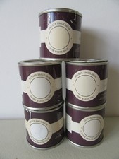 5 x Farrow & Ball sample paint pots. Different shades of white partly used