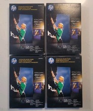 4 HP Advanced Photo Paper 4  x6  Glossy 100 Sheets Each New Germany B2-G12 