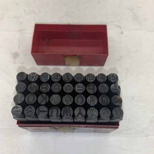 Pittsburgh 36Pcs 3/8" High Carbon Steel Metal Punch Letter & Number Stamping Set