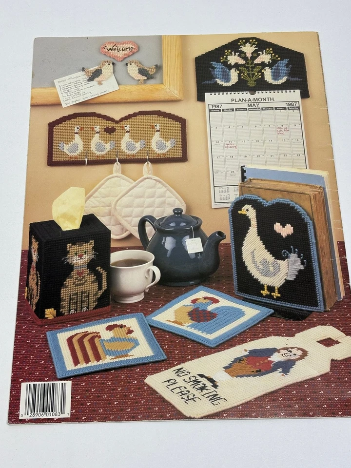 Leisure Arts Country Things in Plastic Canvas Needlepoint Pattern Leaflet 1083 - Image 2 of 2