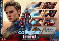 IN STOCK HOT TOYS MMS575 Avengers 4 Endgame Captain Marvel 1/6 Action Figure NEW