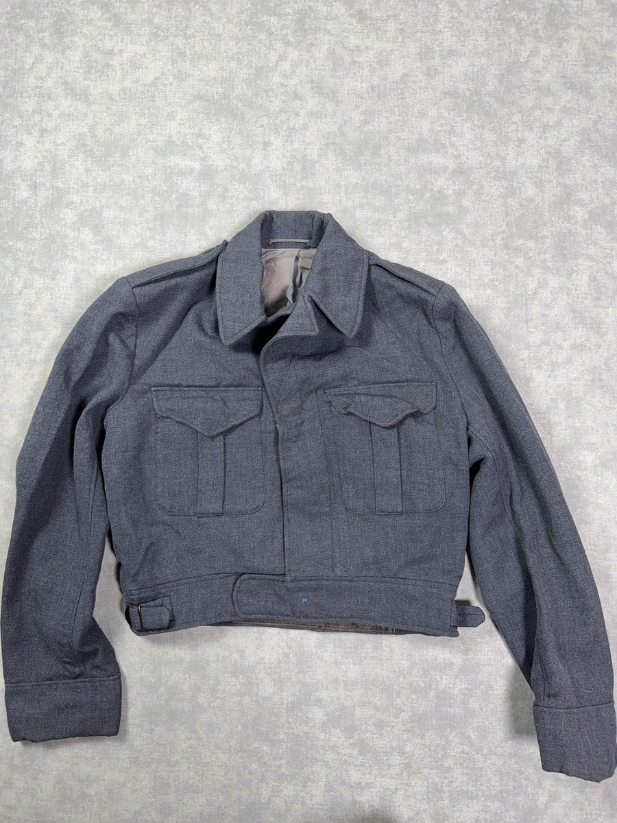 Vintage Bond Clothes Shops Jacket Mens Small Blue Wool Air Cadet Military 1952