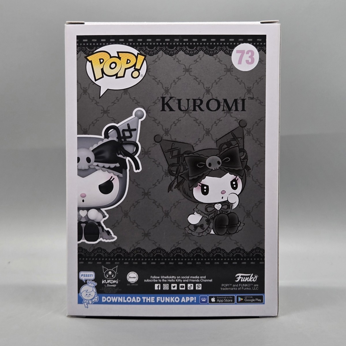 アミボム Kuromi #73 ~ Funko Pop Sanrio Hot Topic Exclusive in Protector