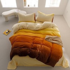 Orange Gradient Comforter Sets California King Cal King-104" 96" 2-orange