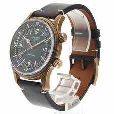 LONGINES WATCH L3.774.1 LEGEND DIVER AUTOMATIC GREEN DIAL BRONZE/TITANIUM MEN'S 3