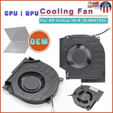 OEM 12V CPU GPU Cooling Fan Replacement For HP Victus 16-R 16-R0073CL Laptop NEW