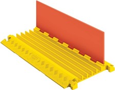 5 Channel Industrial Drive Over Cable Protector for 1.25" Lines, 21k/Axle Loa...