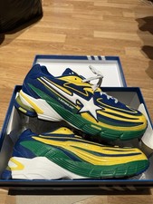 Adidas Orketro x BAPE Yellow Blue Green Men's Size 9.5 JQ2398 A BATHING APE US10