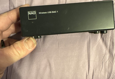 NAD Wireless USB DAC 1 Wireless DAC Receiver Stereo RCA Digital Coaxial Black