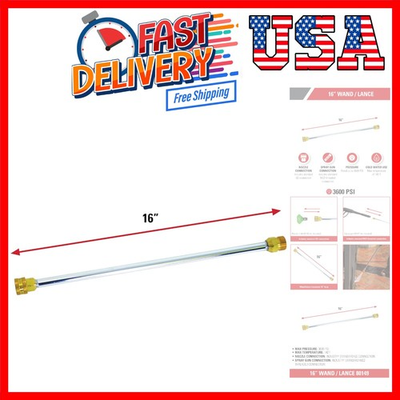 #ad #ad Cleaning 80149 Universal 16 Inch Pressure Washer Wand for Cold Water Use up t... $45.99