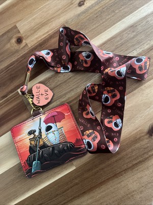 Disney Pixar Wall-e & Eve Date Night Lanyard Cardholder