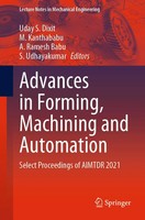 Uday S. Dixit (U. A.) | Advances in Forming, Machining And Automation | Buch
