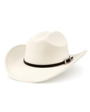 Plus Size Felt Cowboy X-Large-XX-Large Beige-fedora Style Crown