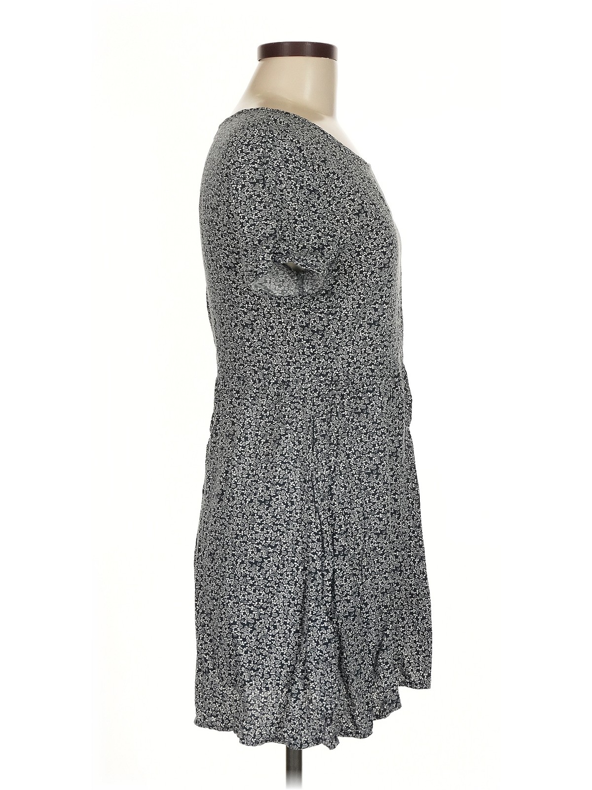 H&M Women Gray Casual Dress M thumbnail 3