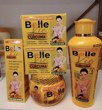 Belle Vie Curcuma Extracts Body Lotion 475 Ml,Cream Soap Tube Set of 5.